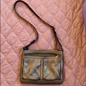 Fossil gold crossbody bag